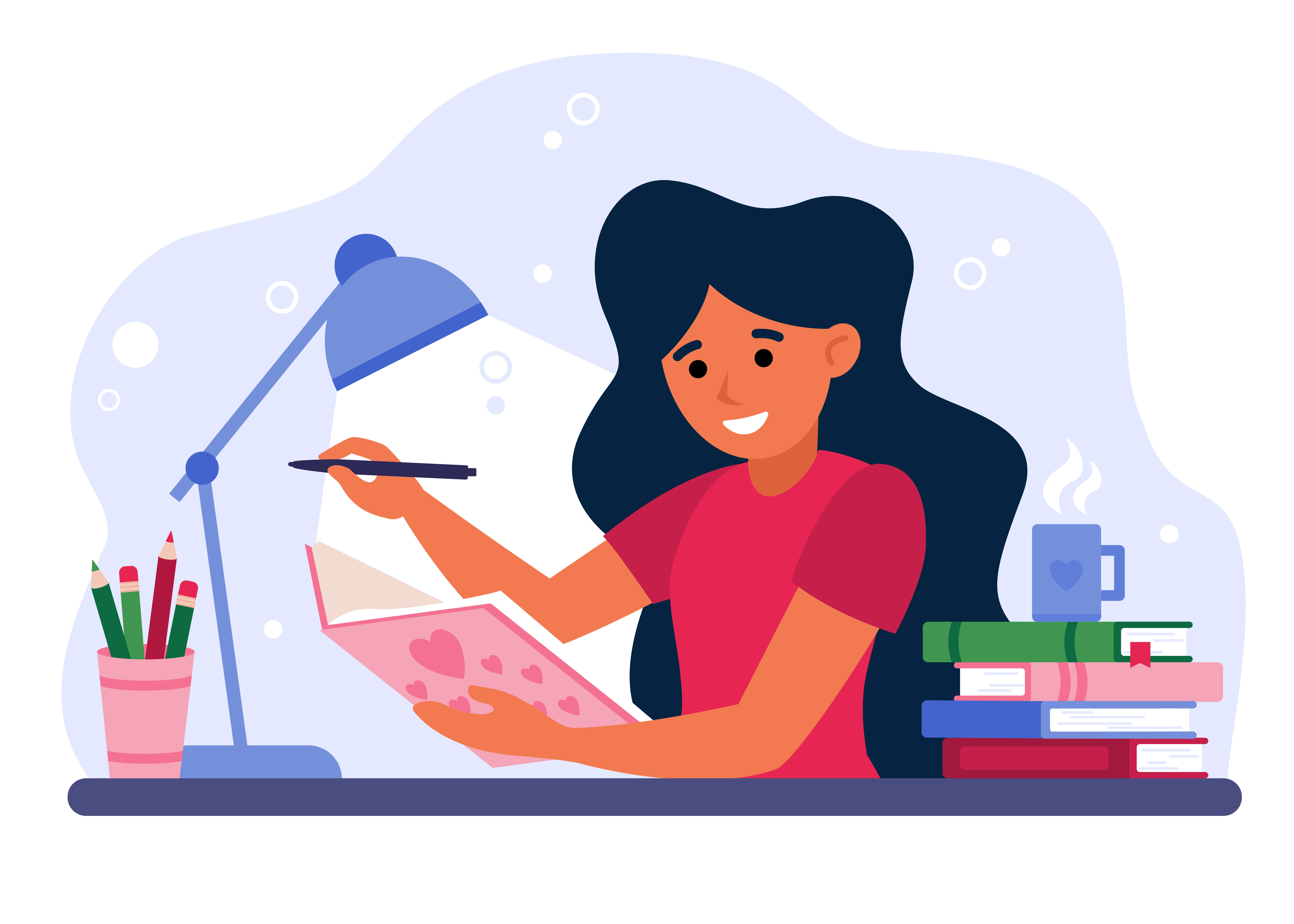 Girl Writing
